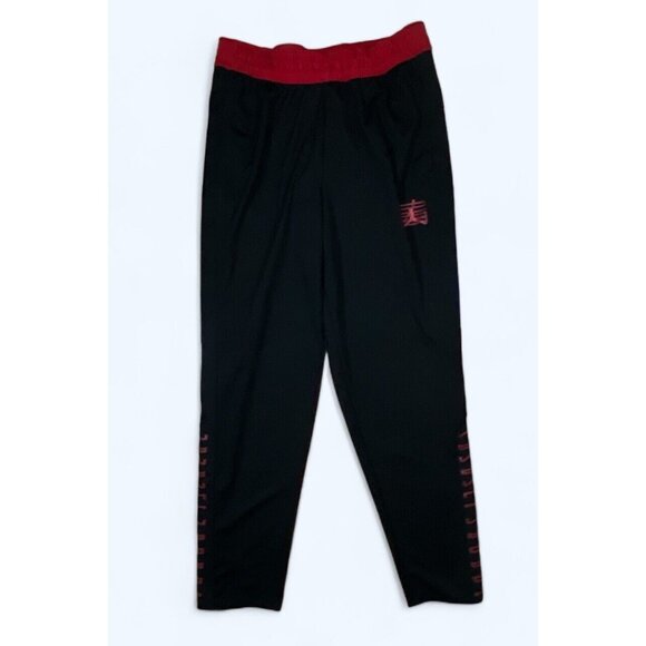 Air Jordan 11 Tear Away Basketball Pants Men LARGE Black Red AH1551 011 - Picture 1 of 7